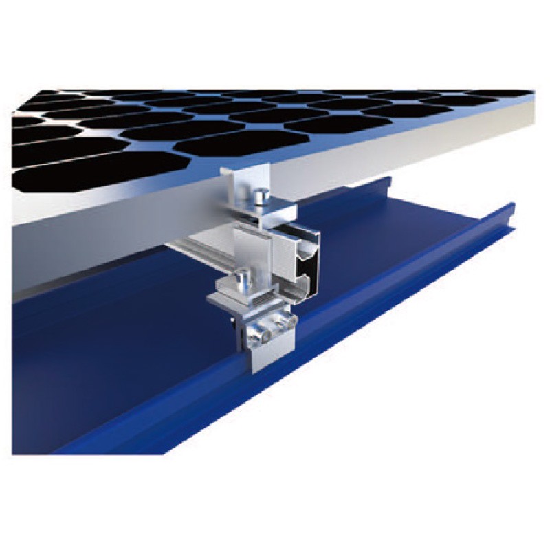 Color steel tile clamp